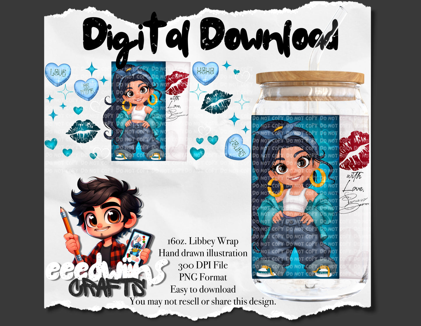 16OZ DIGITAL DESIGN - 502