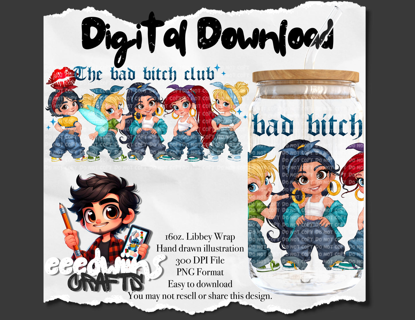 16OZ DIGITAL DESIGN - 506
