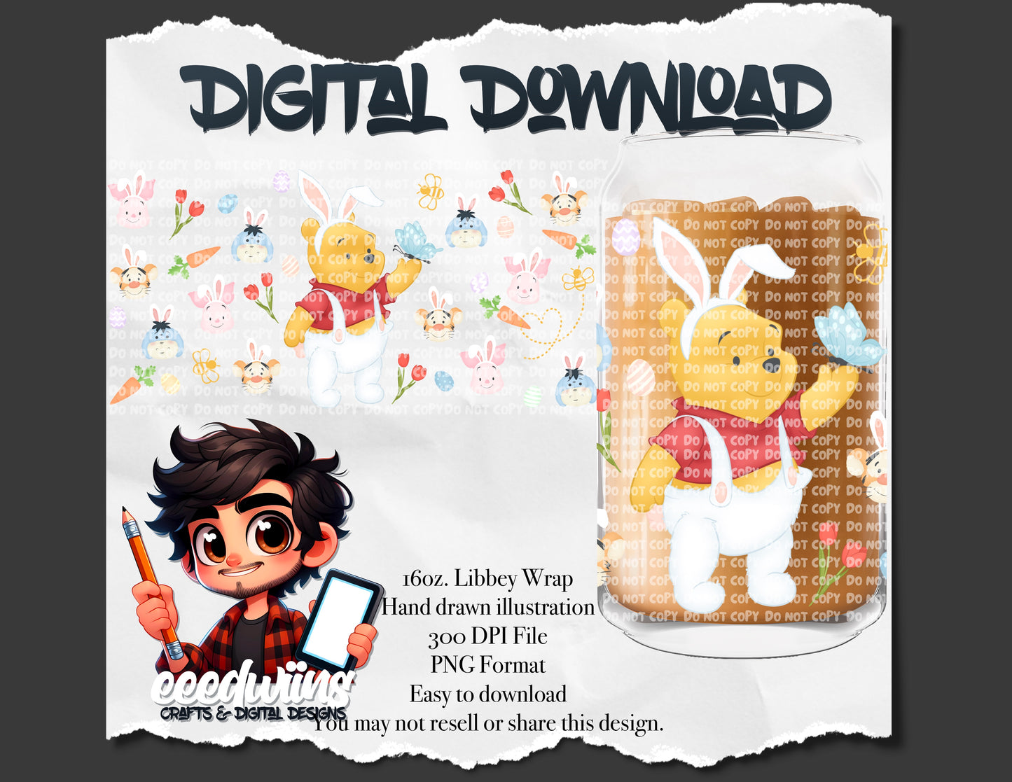 16OZ DIGITAL DESIGN - EASTER 6