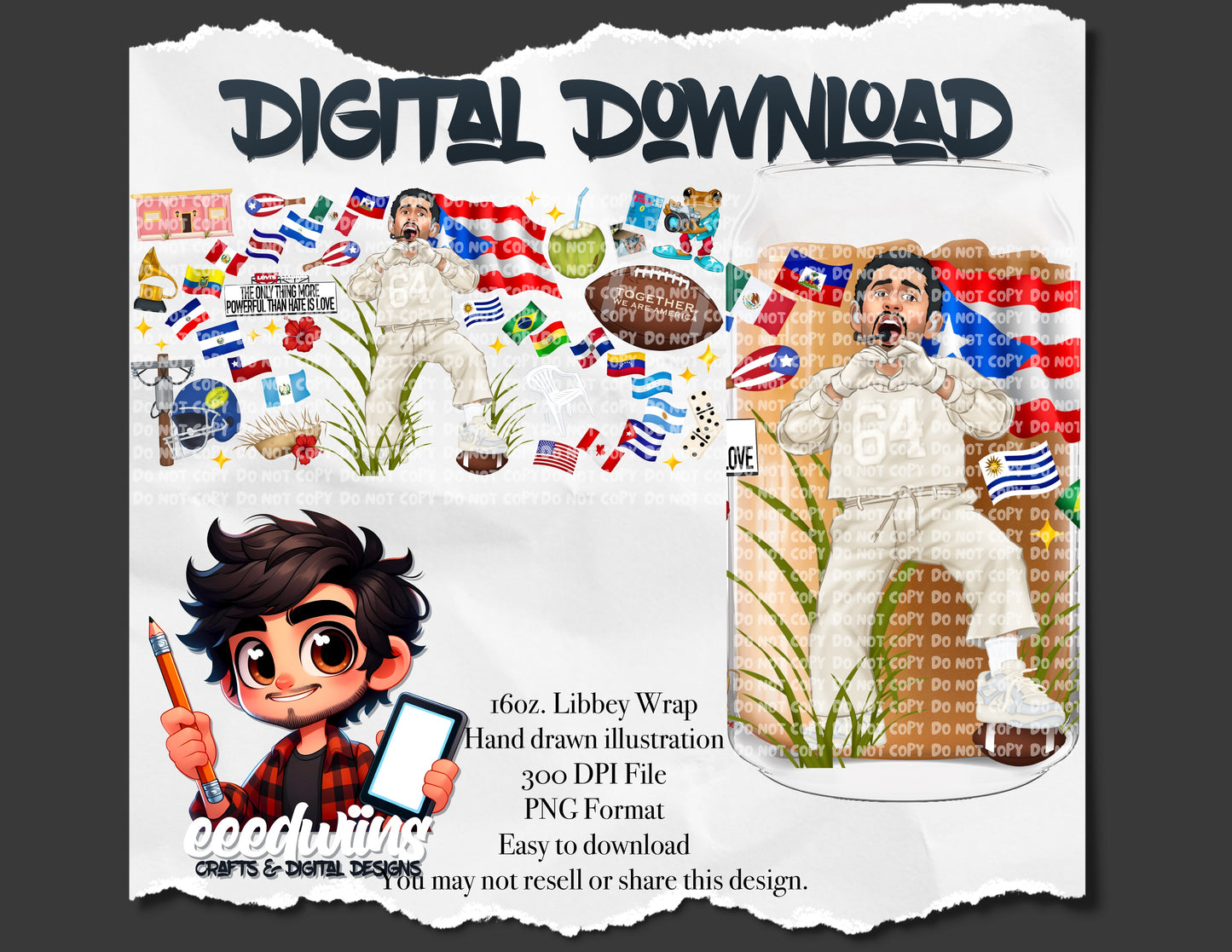 16OZ DIGITAL DESIGN - BENITO BOWL