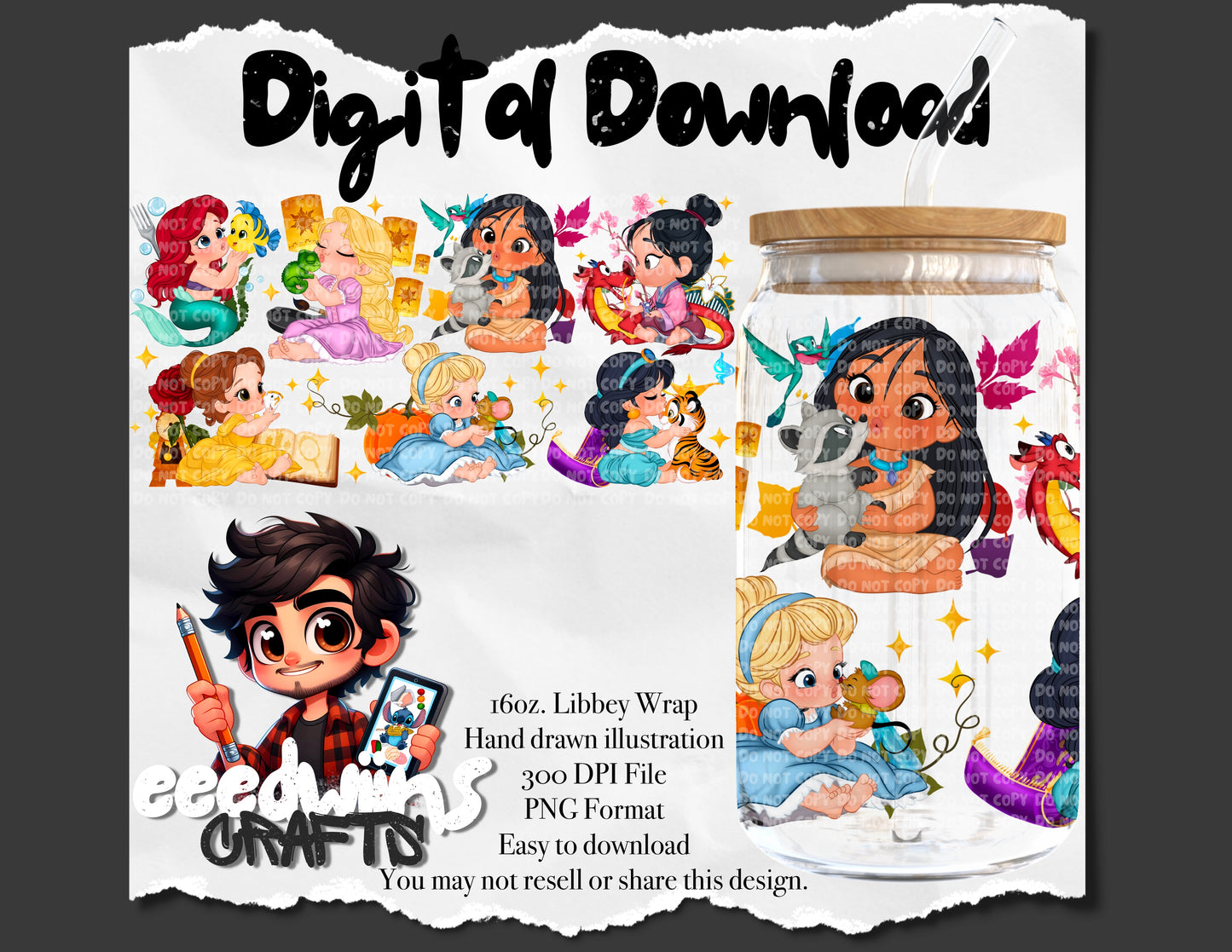 16OZ DIGITAL DESIGN - MAGICAL