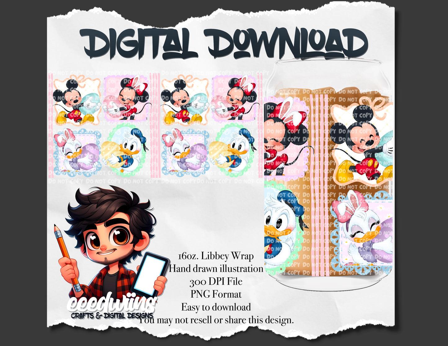 16OZ DIGITAL DESIGN - EASTER 1