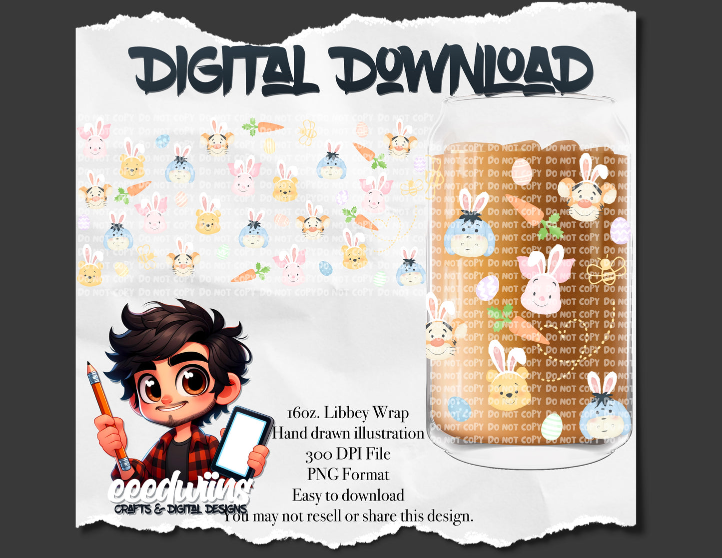 16OZ DIGITAL DESIGN - EASTER 2