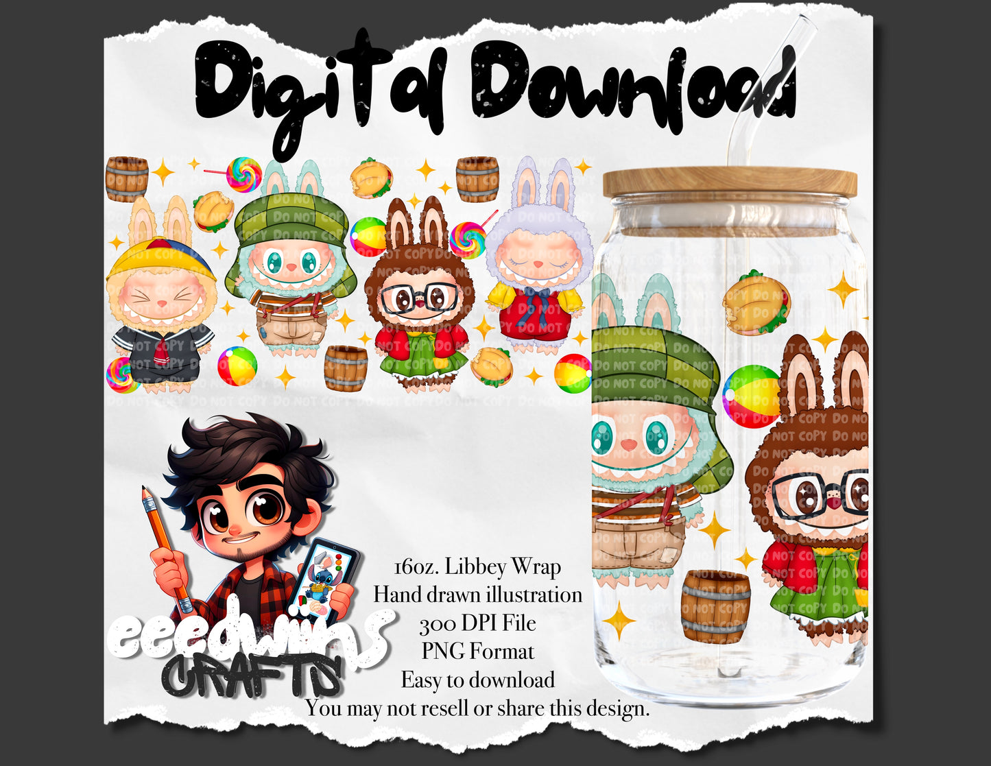 16OZ DIGITAL DESIGN - BUBU 6