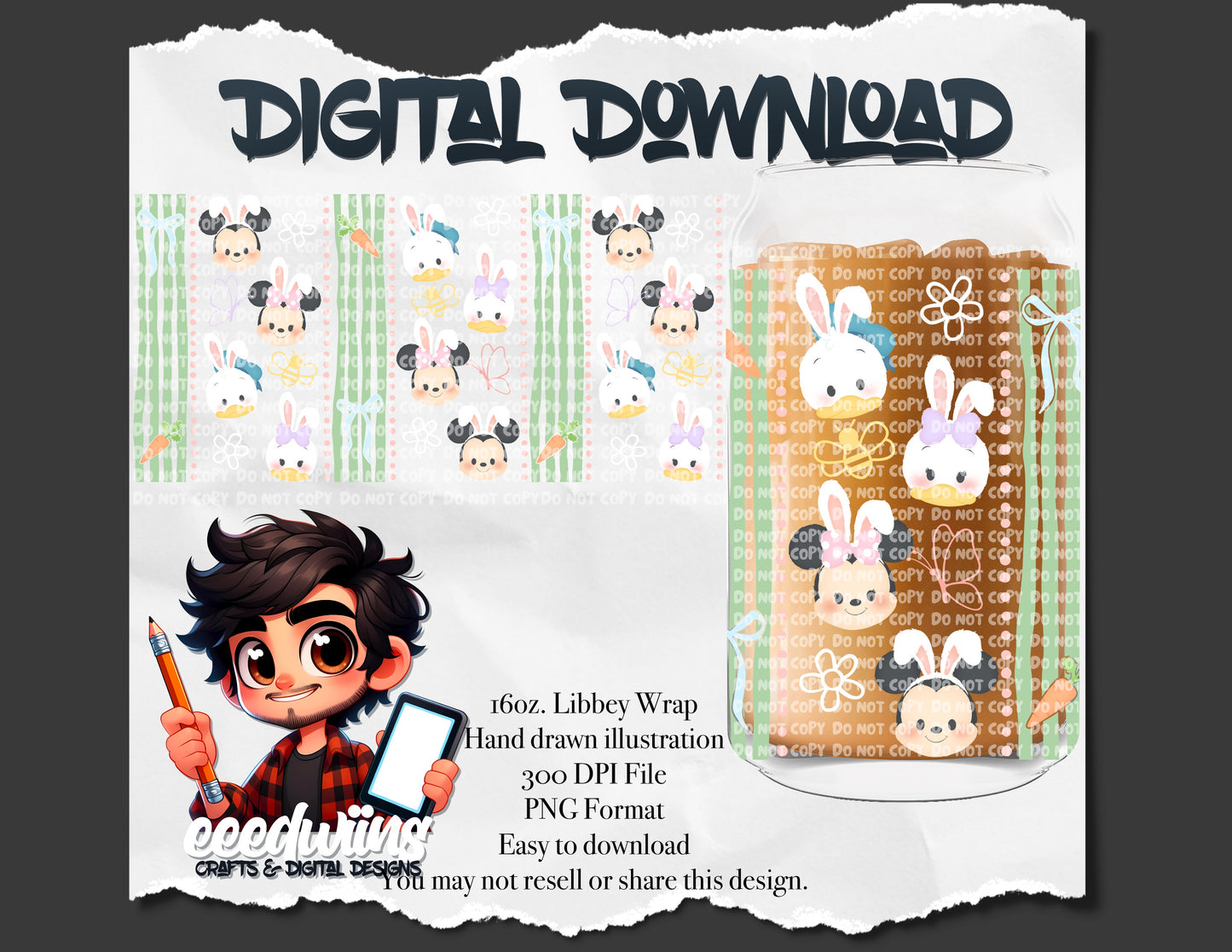 16OZ DIGITAL DESIGN - EASTER 5