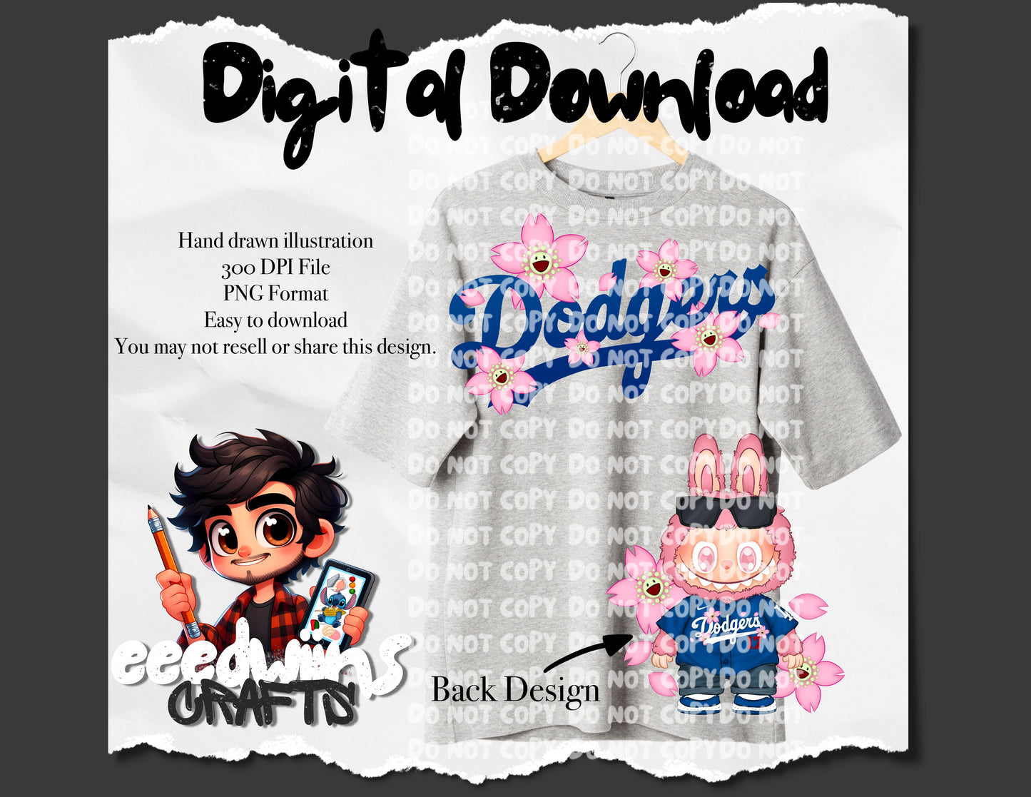 BLOSSOM PINK BASEBALL BUBU PNG DESIGN. DIGITAL DOWNLOAD