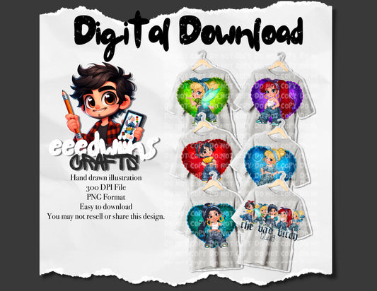 MALL PICTURES PT. 2 PNG BUNDLE DESIGNS. DIGITAL DOWNLOAD