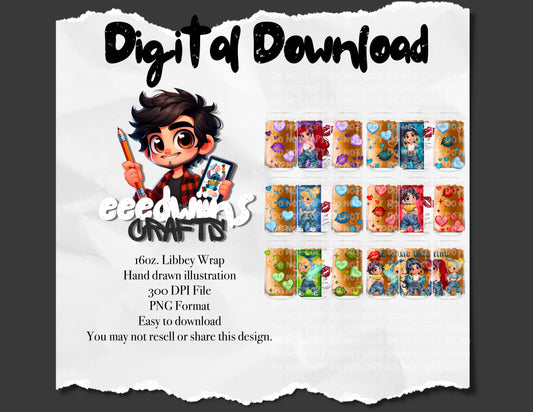16OZ DIGITAL DESIGN - LIBBEY WRAP MALL PICTURES PT. 2 BUNDLE