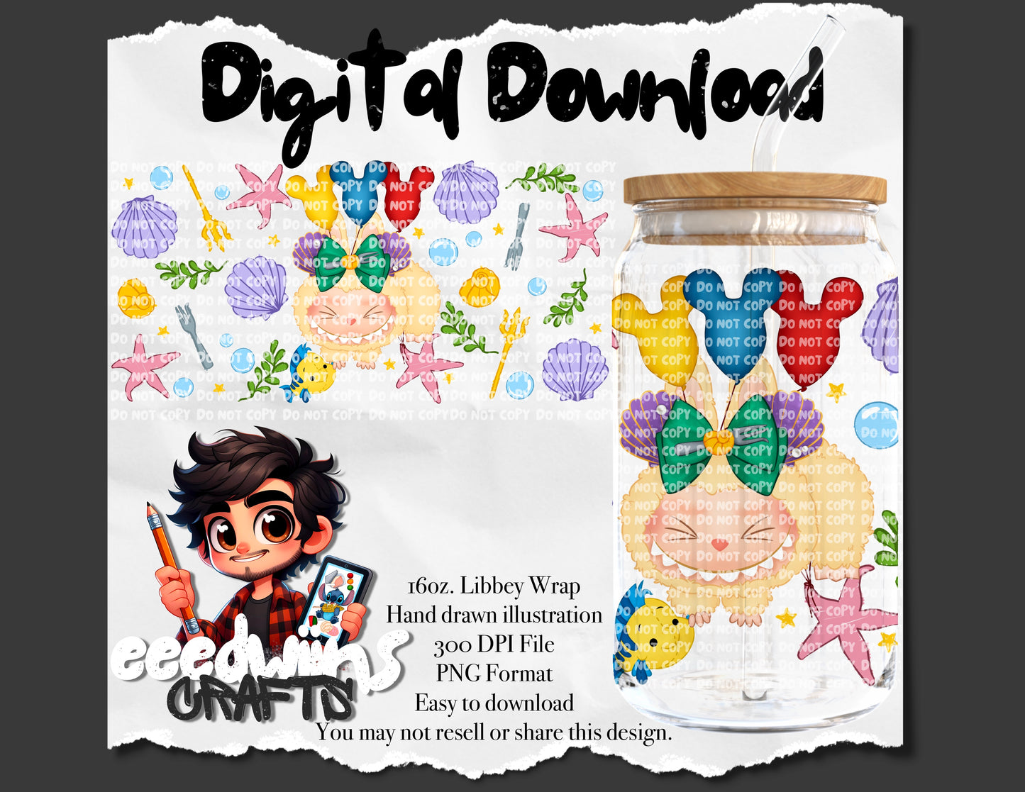 16OZ DIGITAL DESIGN - MAGICAL BUBU 5