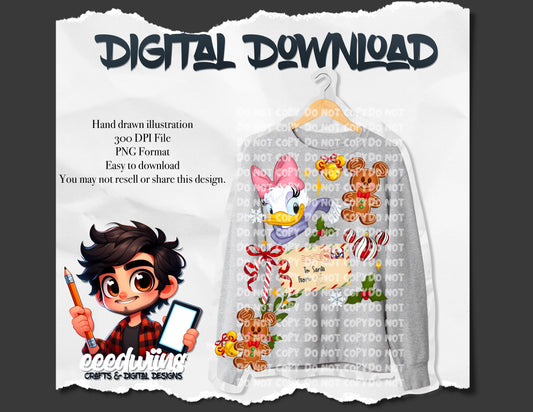 SANTA NOTE 3 PNG. DIGITAL DOWNLOAD