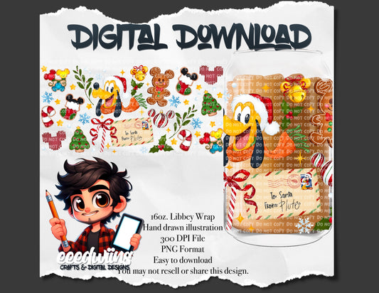 16OZ DIGITAL DESIGN - SANTA LETTER 1