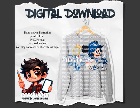 BASEBALL MOUSE. DIGITAL DOWNLOAD