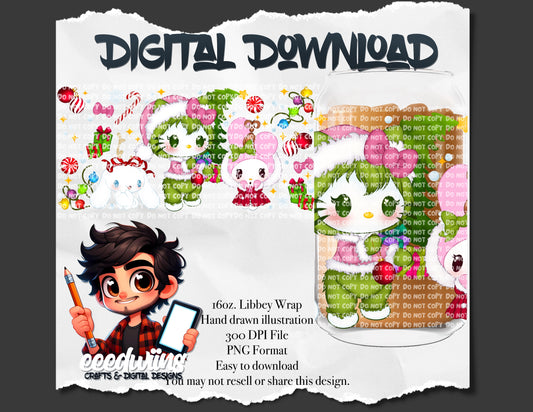 16OZ DIGITAL DESIGN - HK GRINCHY