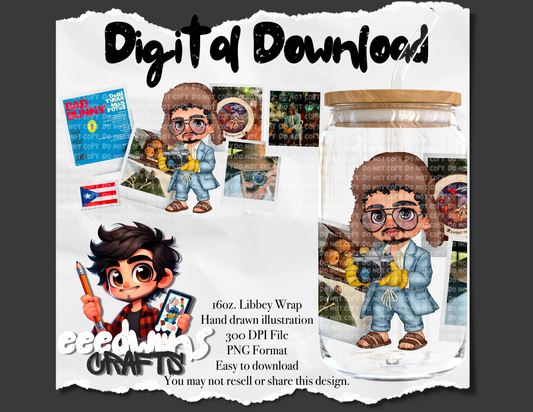 16OZ DIGITAL DESIGN - PUERTO RICO