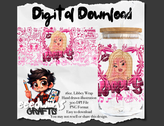 16OZ DIGITAL DESIGN - KG LIBBEY WRAP