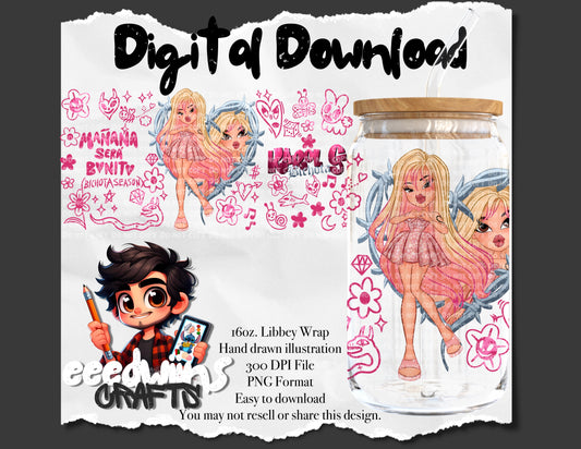 16OZ DIGITAL DESIGN - KG 2 LIBBEY WRAP