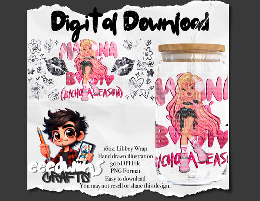 16OZ DIGITAL DESIGN - BLACK KG